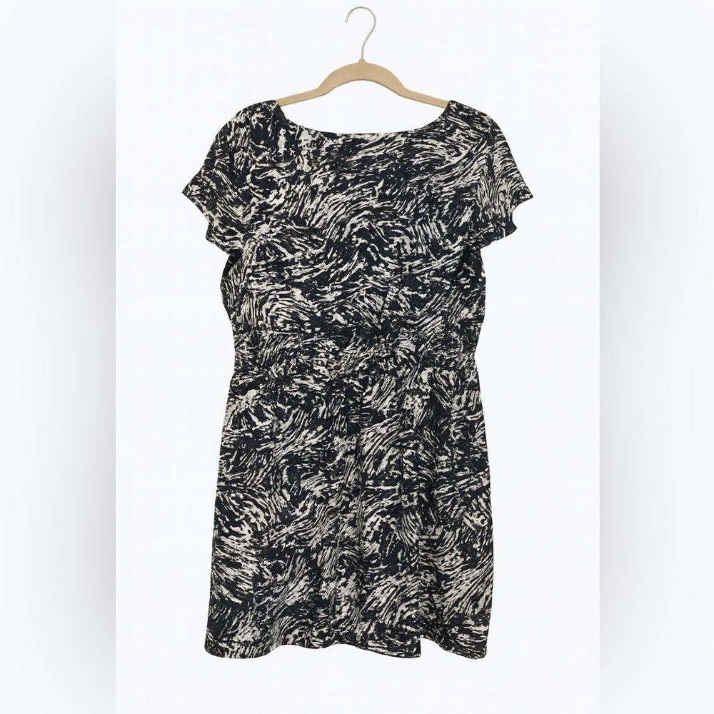 Merona NEW With Tags Women's Lined 1X Black/White Geometric Ebony Print Size 1X